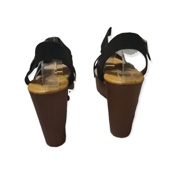 SHEIN Block Heel Black Platform Sandals 7.5 NEW - Picture 5 of 7